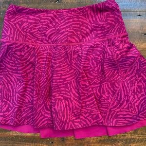 Athleta Fuchsia Patterned Skater Skort